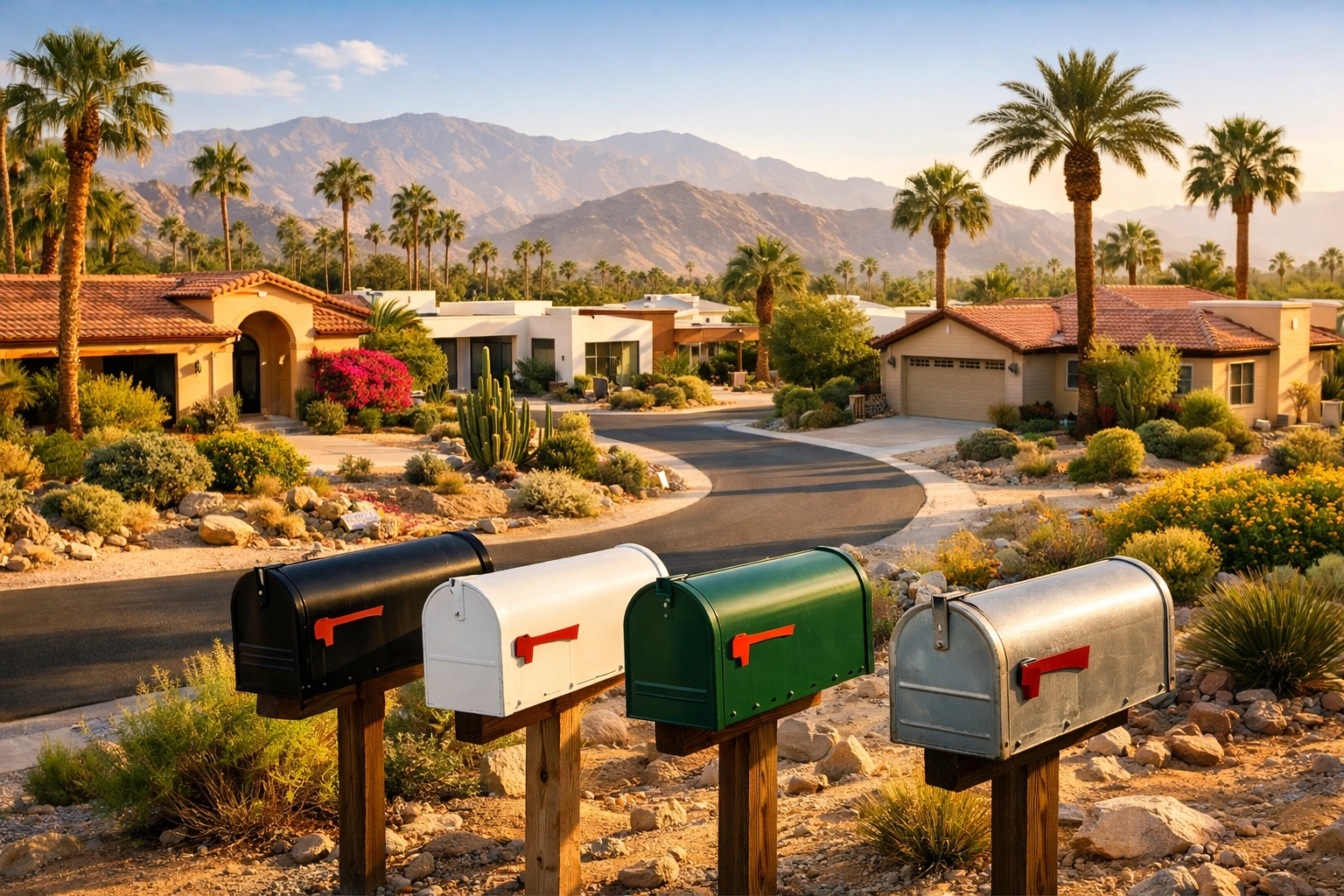 Coachella Valley neighborhood mailboxes